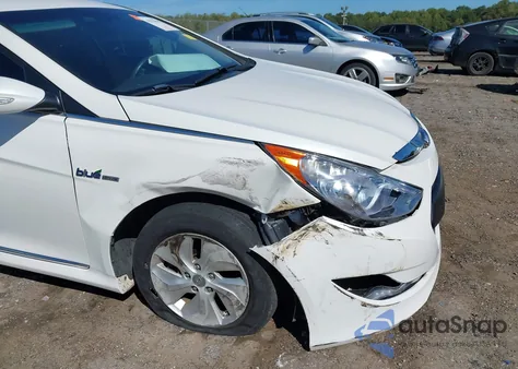 2015 Hyundai Sonata Hybrid z USA, uszkodzony, nr VIN KMHEC4A41FA133077